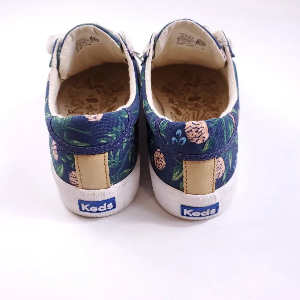 Navy Blue Gold Clover Keds - Picture 4 of 8